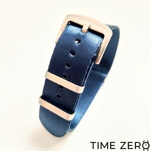New Blue Ballistic Nylon NATO Watch Strap (The Velocity Collection)